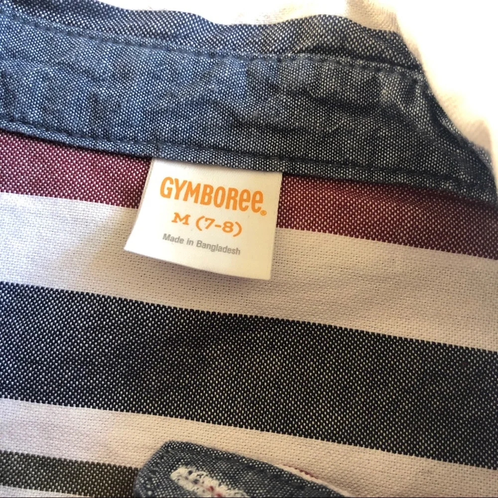 Gymboree button down varsity shirt
